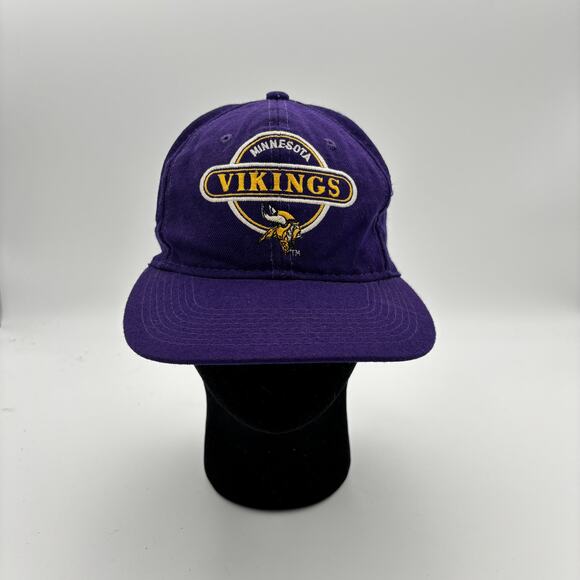Vintage Sports Specialties Minnesota Vikings Circle Logo Snapback Hat - Picture 1 of 9